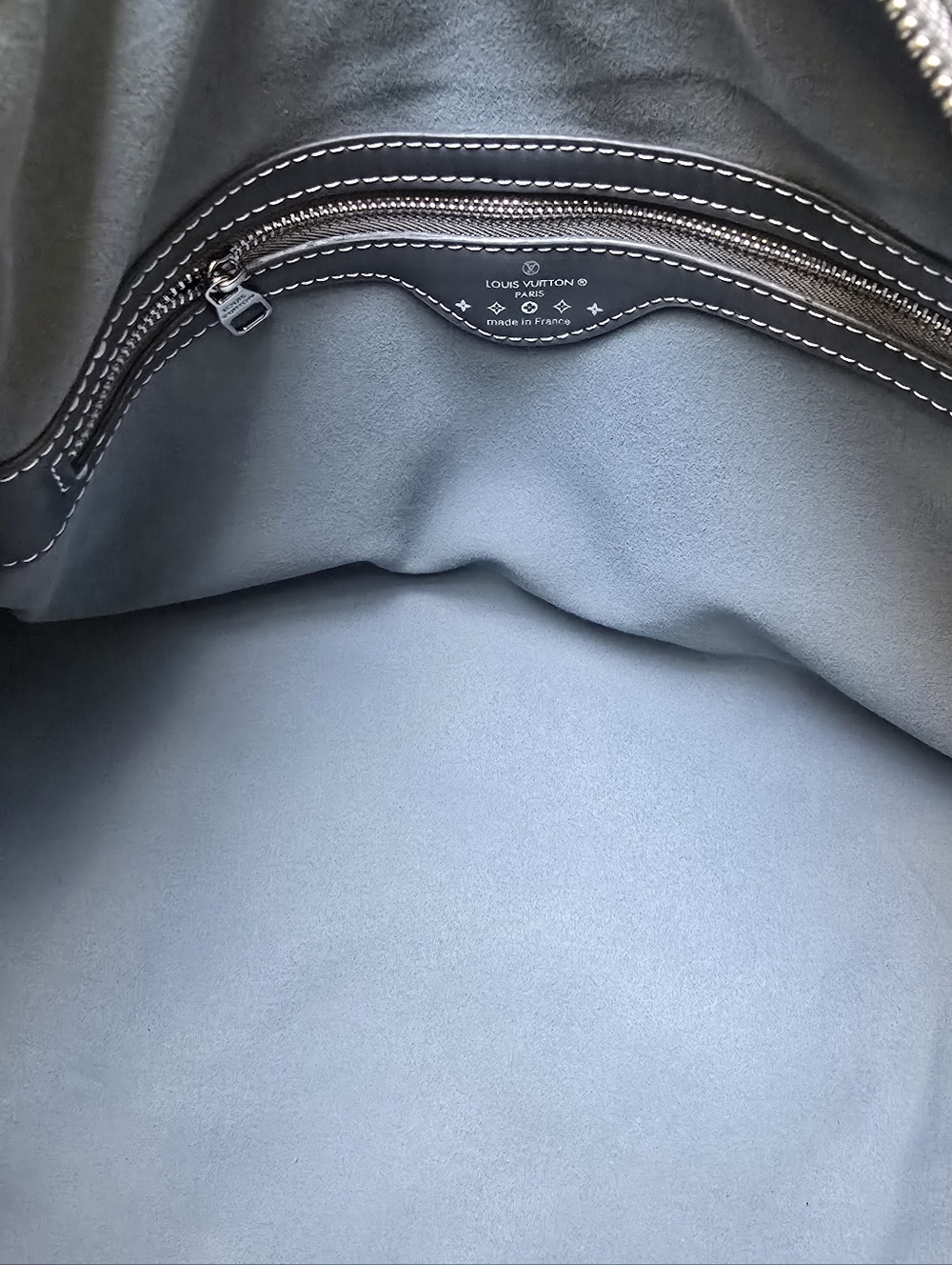 Cotton Denim Design All Kept 50 Traveler Embo Monogram Stonewashed Delux Duffel - Picture 14 of 16